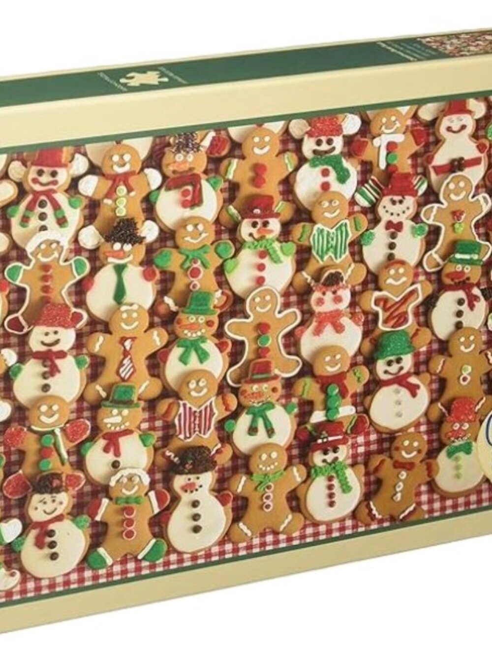 New & Sealed Cobble Hill Christmas Bake Sale 1000 Pc Jigsaw Puzzle Gingerbread